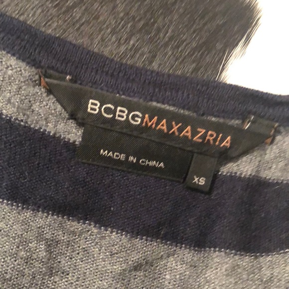 BCBGMAXAZRIA silk cashmere blend striped dress xs - Picture 7 of 12